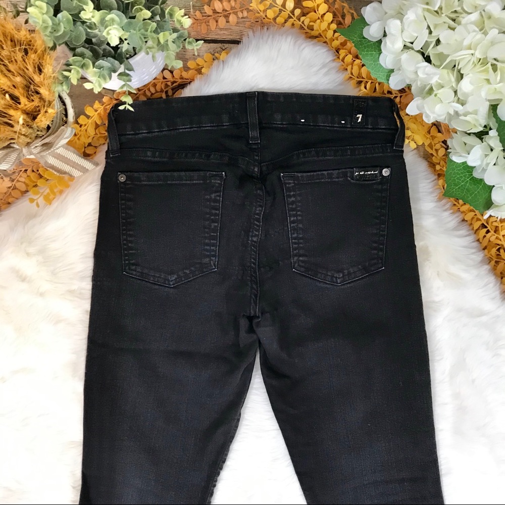 7 For All Mankind - The Skinny Bootcut Jeans Black - Picture 5 of 8